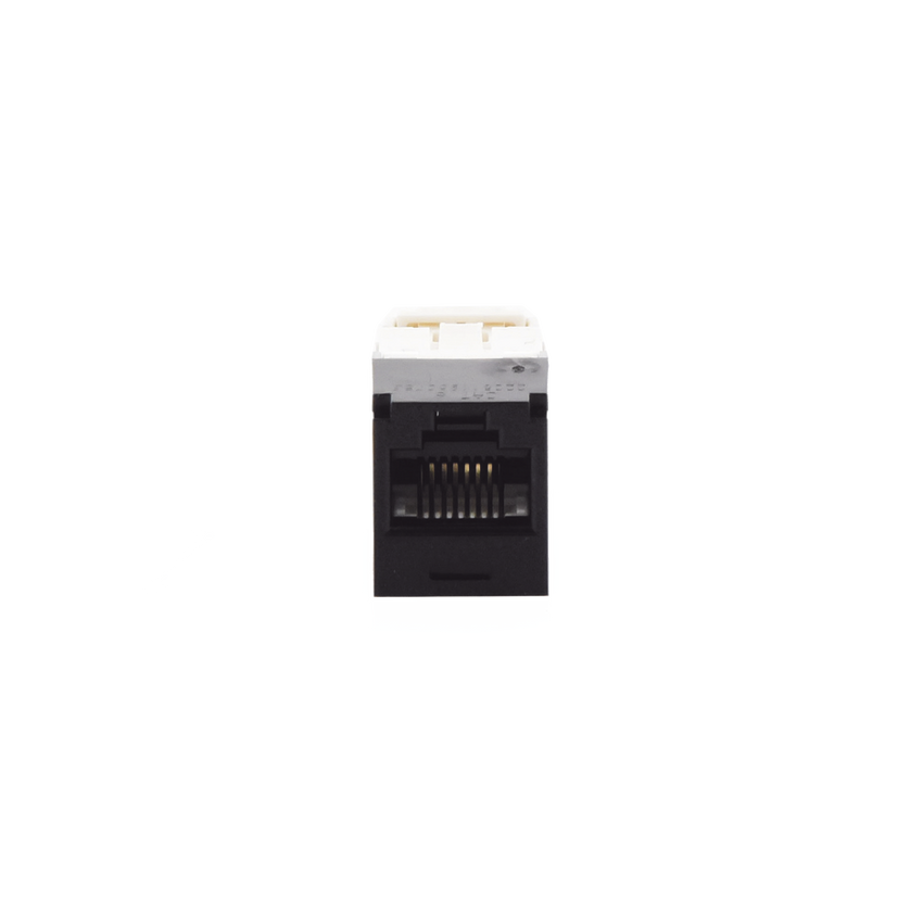 Conector Jack RJ45 Estilo TG, Mini-Com, Categoría 6, de 8 Posiciones y 8 Cables, Color Negro