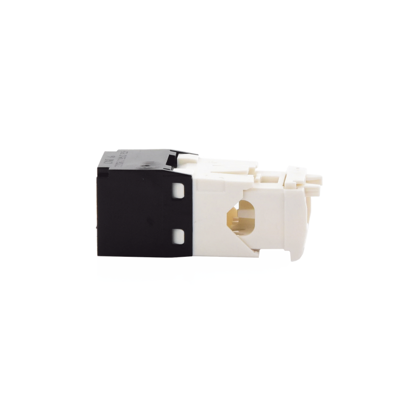 Conector Jack RJ45 Estilo TG, Mini-Com, Categoría 6, de 8 Posiciones y 8 Cables, Color Negro