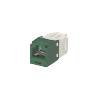 Conector Jack RJ45 Estilo TG, Mini-Com, Categoría 6, de 8 posiciones y 8 cables, Color Verde