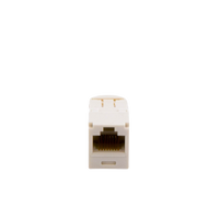 Conector Jack RJ45 Estilo TG, Mini-Com, Categoría 6, de 8 Posiciones y 8 Cables, Color Blanco Mate