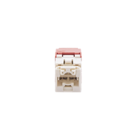 Conector Jack RJ45 Estilo TG, Mini-Com, Categoría 6, de 8 Posiciones y 8 Cables, Color Rojo