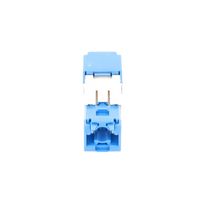 Conector Jack RJ45 Estilo TG, Mini-Com, Categoría 6A, de 8 Posiciones y 8 Cables, Color Azul
