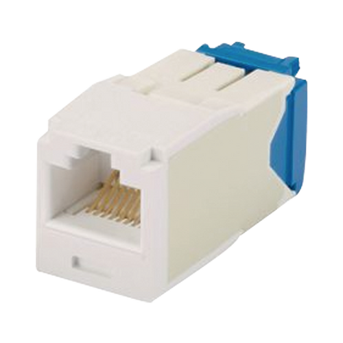 Conector Jack RJ45 Estilo TG, Mini-Com, Categoría 6A, de 8 posiciones y 8 cables, Color Marfil