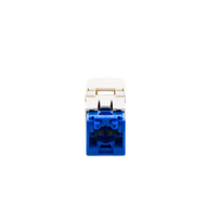 Conector Jack RJ45 Estilo TG, Mini-Com, Categoría 6A, de 8 Posiciones y 8 Cables, Color Blanco Mate