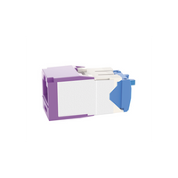 Conector Jack RJ45 Estilo TG, Mini-Com, Categoría 6A, de 8 Posiciones y 8 Cables, Color Violeta