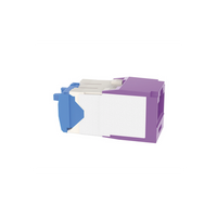 Conector Jack RJ45 Estilo TG, Mini-Com, Categoría 6A, de 8 Posiciones y 8 Cables, Color Violeta
