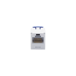 Conector Jack RJ45 Estilo TG, Mini-Com, Categoría 6A, de 8 Posiciones y 8 Cables, Color Blanco