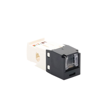Conector Jack RJ45 Estilo TG con Ventana, Mini-Com, Categor�a 6, de 8 Posiciones y 8 Cables, Color Negro