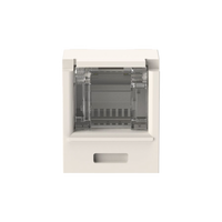Conector Jack RJ45 Estilo TG con Ventana, Mini-Com, Categoría 6A, de 8 Posiciones y 8 Cables, Color Blanco