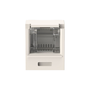 Conector Jack RJ45 Estilo TG con Ventana, Mini-Com, Categoría 6A, de 8 Posiciones y 8 Cables, Color Blanco