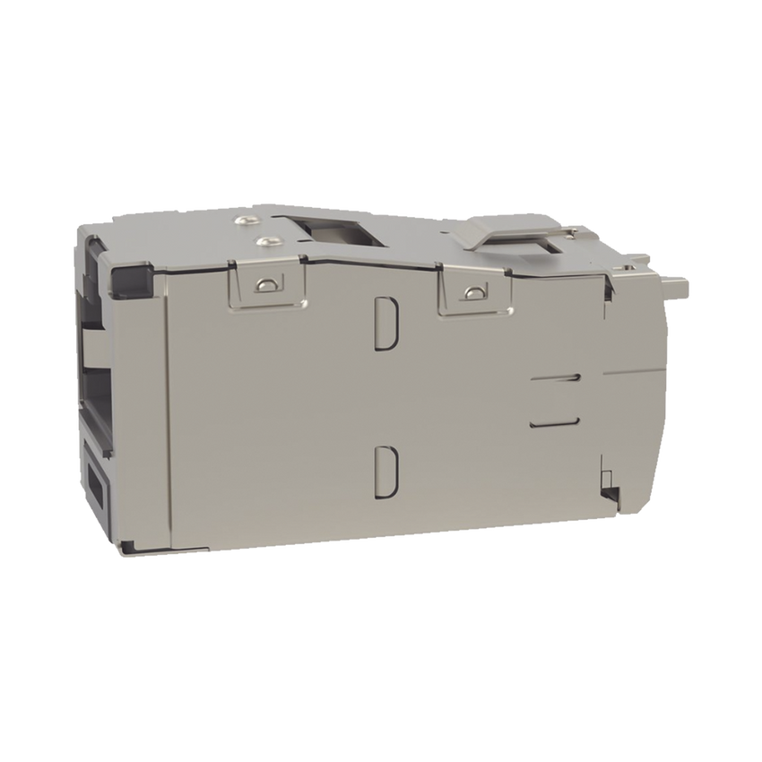 Conector Jack RJ45 Blindado, Estilo TG, Mini-Com, Categoría 6, de 8 Posiciones y 8 Cables, Color Negro