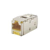 Conector Jack RJ45 Blindado, Estilo TG, Mini-Com, Categoría 6A, de 8 posiciones y 8 cables, Color Amarillo