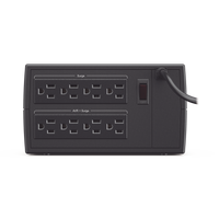 Regulador De Voltaje de 1000VA/500W, Entrada NEMA 5-15P, Con 8 Salidas NEMA 5-15R y Supresión de Picos a 245 Joules