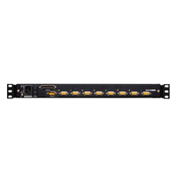 Consola LCD single rail con switch KVM integrado | VGA PS/2-USB de 8 puertos | Conexión Daisy Chain | Módulo LCD 19" TFT-LCD