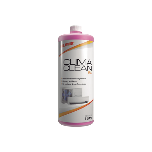 CLIMA CLEAN BA Limpiador espumoso, biodegradable y a base de agua que garantiza una limpieza profunda y profesional en serpentines de minisplits, mejorando su eficiencia y prolongando su vida útil