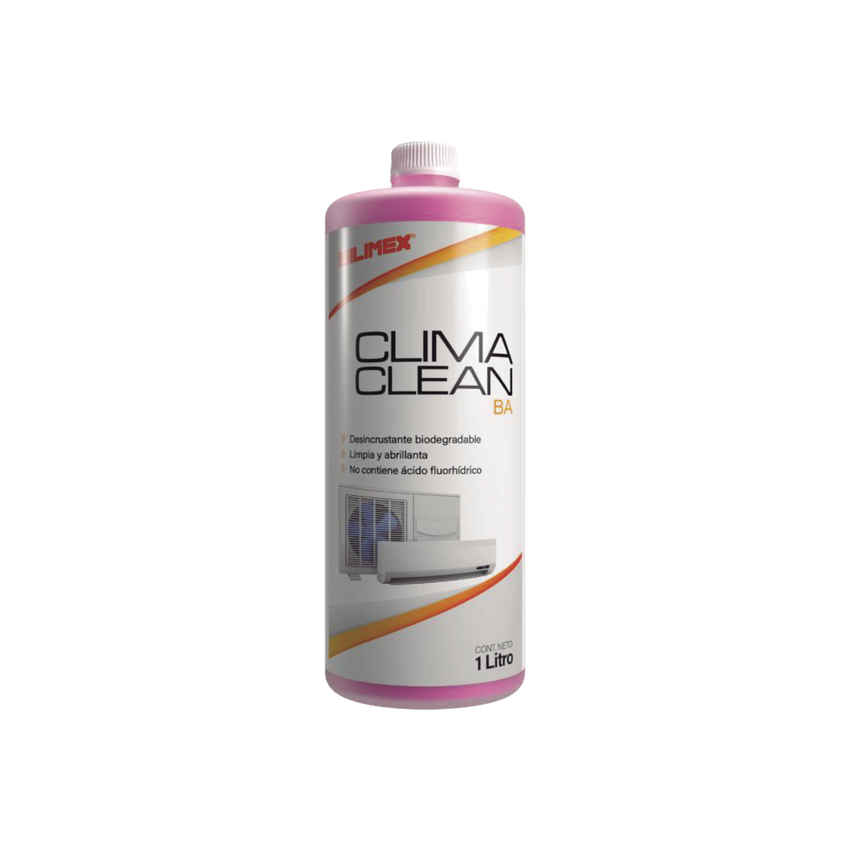 CLIMA CLEAN BA Limpiador espumoso, biodegradable y a base de agua que garantiza una limpieza profunda y profesional en serpentines de minisplits, mejorando su eficiencia y prolongando su vida útil