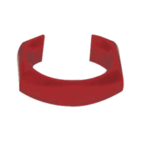 Clip de identificación para Patch Cord Siemon, Color Rojo, Bolsa con 25 piezas