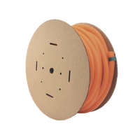Tubo Corrugado Abierto para Protección de Cables, 1in (25.4 mm) de Diámetro, 30.5 m de Largo, Color Naranja