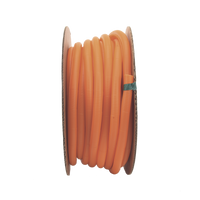 Tubo Corrugado Abierto para Protección de Cables, 1in (25.4 mm) de Diámetro, 30.5 m de Largo, Color Naranja