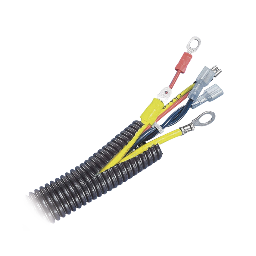 Tubo Corrugado Abierto para Protección de Cables, .25in (6.4 mm) de Diámetro, 30.5 m de Largo, Color Negro