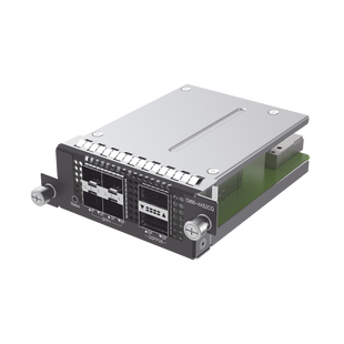 RG-CS85 series switch  expansion cardsï¼Œ4 x 10G BASE-X SFP+Ports, 2 x 100G BASE-X QSFP28 ports