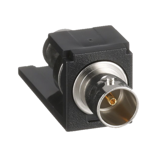 Módulo Acoplador Coaxial Tipo BNC, Mini-Com, de 75 Ohms, Color Negro