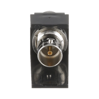 Módulo Acoplador Coaxial Tipo BNC, Mini-Com, de 75 Ohms, Color Negro
