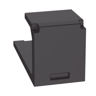 Módulo de tapa ciega (Inserto Ciego), Mini-Com, Color Negro, 1 Pieza