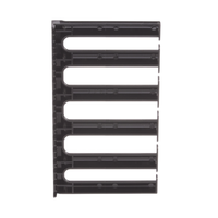Dedos Administradores con Control de Radio de Curvatura, 5 in de Profundidad, 5 UR, Color Negro
