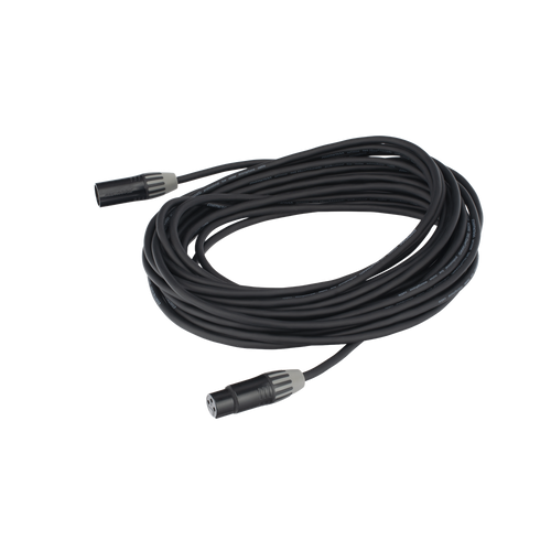 Cable XLR | 3 polos | Conector Hembra-Macho | Serie M | Carcasa Negra | Contactos Dorados | Ideal para Microfonía | Longitud 10m
