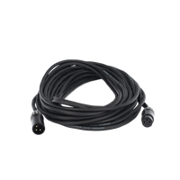 Cable XLR | 3 polos | Conector Hembra-Macho | Serie M | Carcasa Negra | Contactos Dorados | Ideal para Microfonía | Longitud 10m