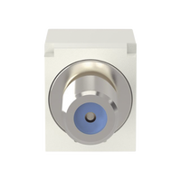 Módulo Acoplador Coaxial Tipo F, Mini-Com, de 75 Ohms, 3.0 GHz, Color Blanco