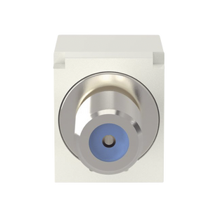 Módulo Acoplador Coaxial Tipo F, Mini-Com, de 75 Ohms, 3.0 GHz, Color Blanco