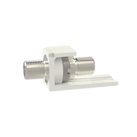 Módulo Acoplador Coaxial Tipo F, Mini-Com, de 75 Ohms, 3.0 GHz, Color Blanco