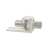 Módulo Acoplador Coaxial Tipo F, Mini-Com, de 75 Ohms, 3.0 GHz, Color Blanco