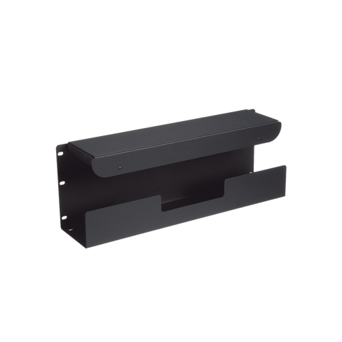Accesorio Pasacables Para Rack Estándar de 19 in, 4 UR, Capacidad de 260 Cables Cat6, 4.5 in de Profundidad, Color Negro