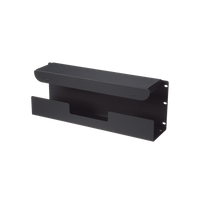 Accesorio Pasacables Para Rack Estándar de 19 in, 4 UR, Capacidad de 260 Cables Cat6, 4.5 in de Profundidad, Color Negro