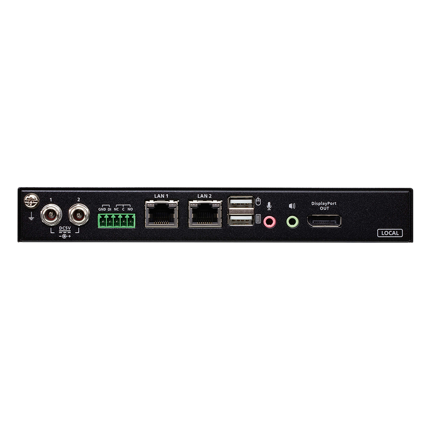 conmutador KVM a través de IP | DisplayPort 4K | Puerto único con acceso compartido local/remoto