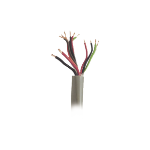 Bobina de Cable de 500 Metros / Color Gris / Sistemas de Alarmas de Intrusión y Control de Acceso / 5 Pares Calibre 22 / 1 Par Calibre 18 / Intemperie