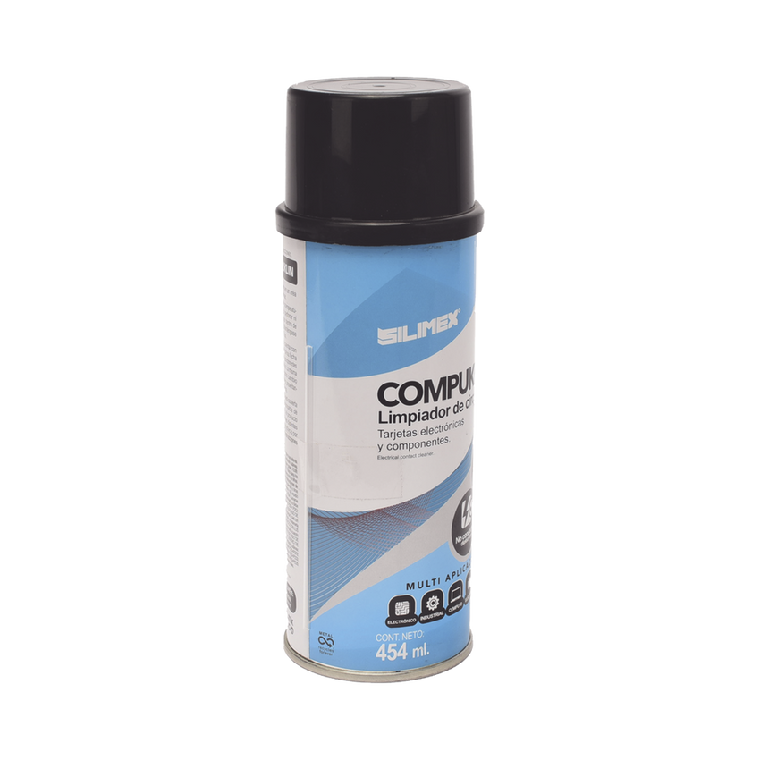 Limpiador desengrasante en aerosol dielectrico, para tarjetas electrónicas y circuitos, bote 454 ml