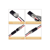 Bolsa con 25 conectores / Enchufables / Para 2 cables / compatibles en calibre 22 al 18 AWG