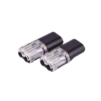 Bolsa con 25 conectores / Enchufables / Para 2 cables / compatibles en calibre 22 al 18 AWG