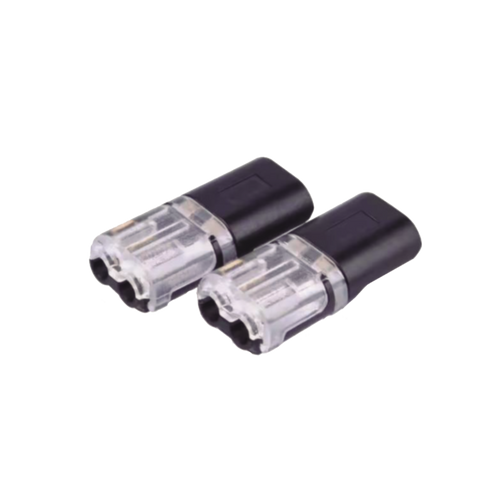 Bolsa con 25 conectores / Enchufables / Para 2 cables / compatibles en calibre 22 al 18 AWG