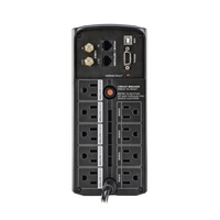 UPS de 1000 VA/600 W, Topología Línea Interactiva, Entrada 120 Vca NEMA 5-15P, Tipo Mini Torre, Con 9 Tomas NEMA 5-15R