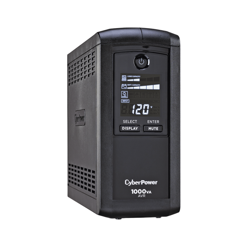 UPS de 1000 VA/600 W, Topología Línea Interactiva, Entrada 120 Vca NEMA 5-15P, Tipo Mini Torre, Con 9 Tomas NEMA 5-15R