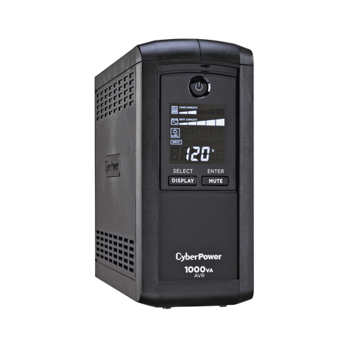 UPS de 1000 VA/600 W, Topología Línea Interactiva, Entrada 120 Vca NEMA 5-15P, Tipo Mini Torre, Con 9 Tomas NEMA 5-15R