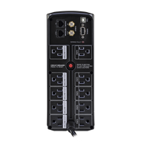 UPS de 1350 VA/815 W, Topología Línea Interactiva, Entrada 120 Vca NEMA 5-15P, Tipo Mini Torre, Con 10 Tomas NEMA 5-15R