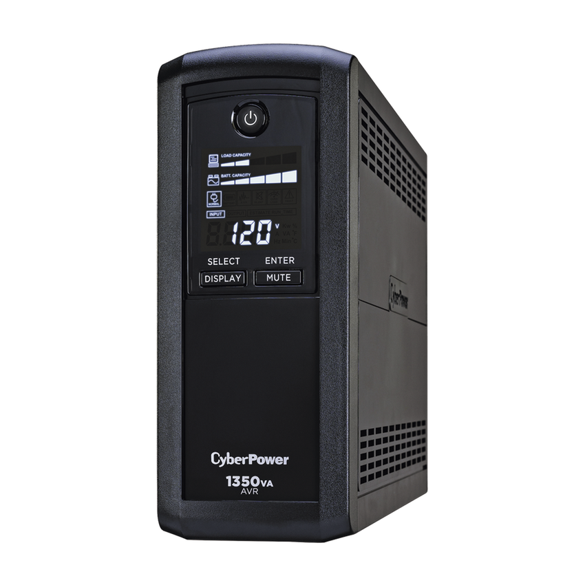 UPS de 1350 VA/815 W, Topología Línea Interactiva, Entrada 120 Vca NEMA 5-15P, Tipo Mini Torre, Con 10 Tomas NEMA 5-15R