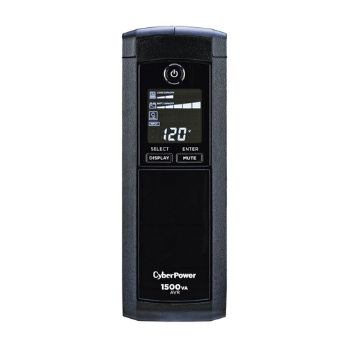 UPS de 1500 VA/900 W, Topología Línea Interactiva, Entrada 120 Vca NEMA 5-15P, Tipo Mini Torre, Con 12 Tomas NEMA 5-15R