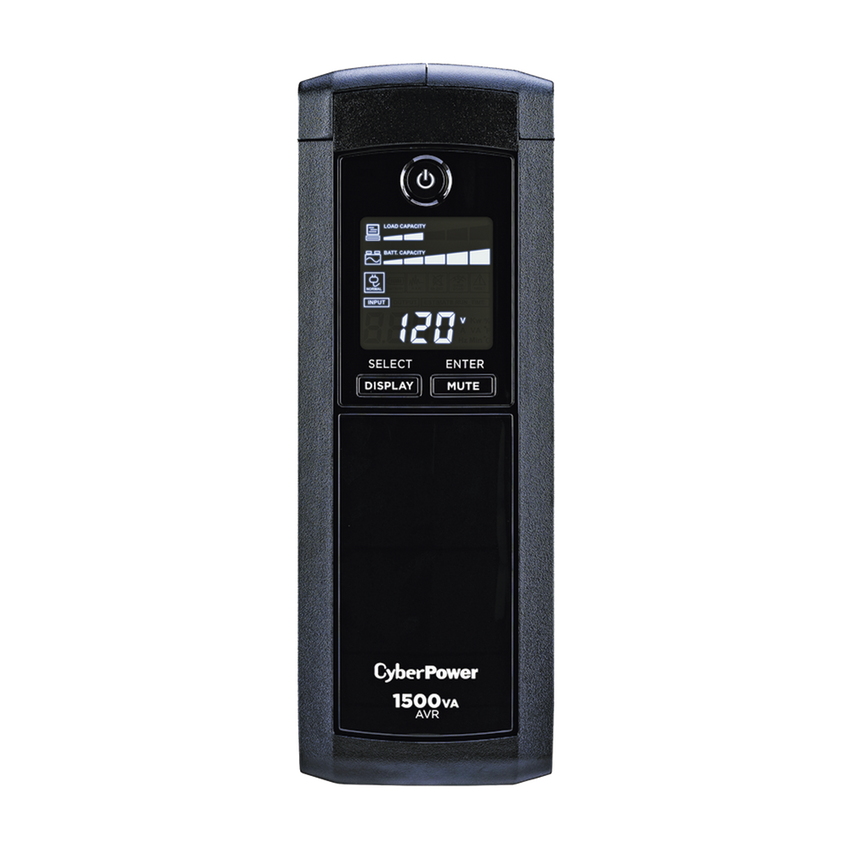 UPS de 1500 VA/900 W, Topología Línea Interactiva, Entrada 120 Vca NEMA 5-15P, Tipo Mini Torre, Con 12 Tomas NEMA 5-15R